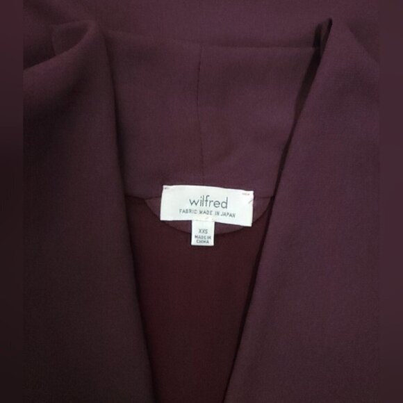 ARITZIA WILFRED Monge Burgundy Dress Women's Size XXS - Picture 12 of 16